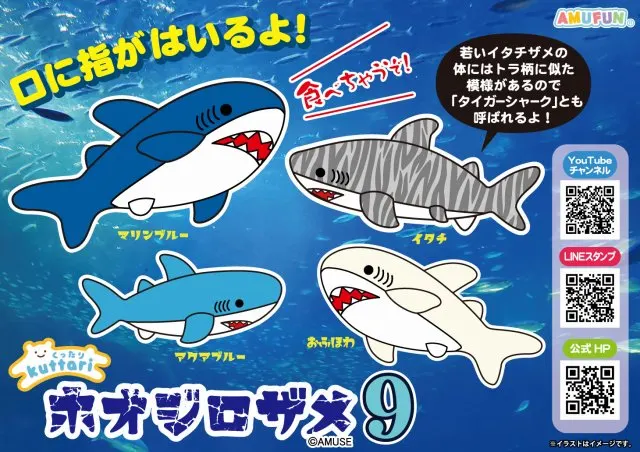 くったりホオジロザメ9の台紙