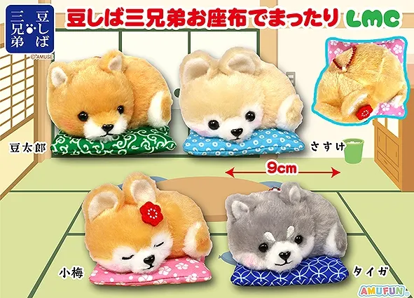 豆しば三兄弟お座布でまったり ラインナップ 4