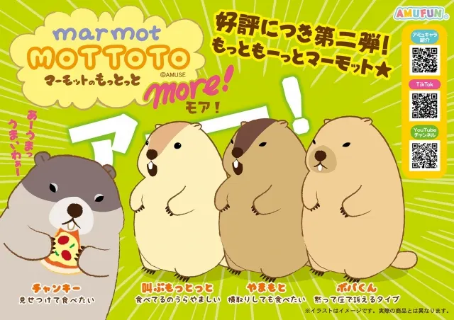 マーモットのもっとっとモアの台紙