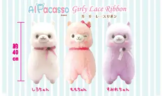 アルパカッソガーリーレースリボン、豆しば三兄弟どでかドーナツスイーツとラブリーローズベア３BIGの画像