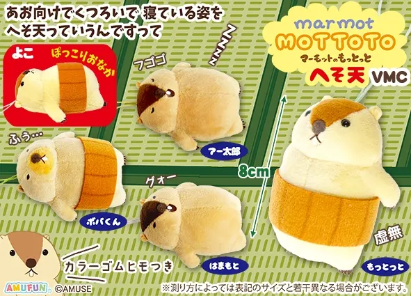 マーモットのもっとっとへそ天 ラインナップ 6