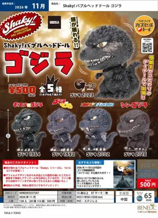 Shaky！バブルヘッドドール ゴジラの画像