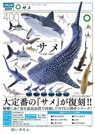 もちっこサメさんシャインカラ―【プライズ】全4種｜ガチャ図鑑