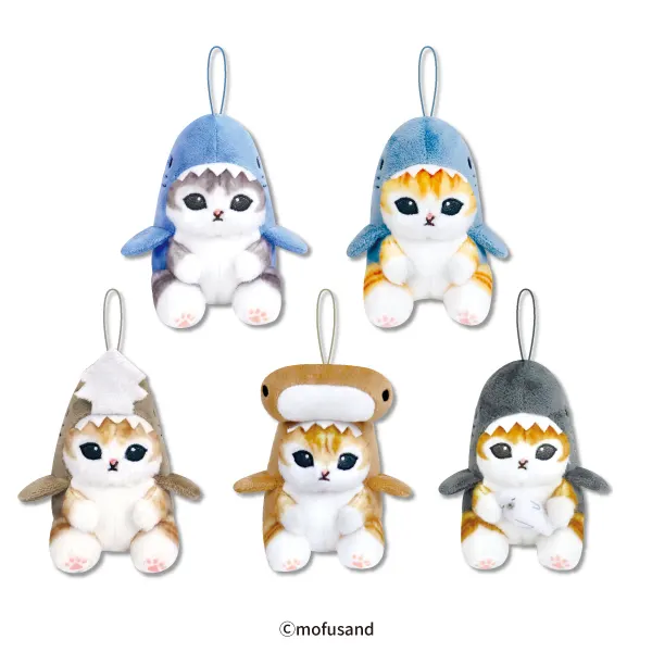 mofusand サメにゃん マスコットぬいぐるみ(画像)