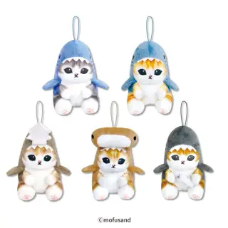 mofusand サメにゃん マスコットぬいぐるみの画像