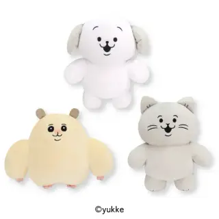 ムキムキのハムちゃん＆ほがらかいぬねこ BIGぬいぐるみの画像