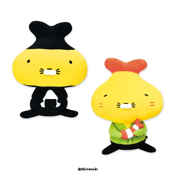 テンプラニンジャ&サムライ BIGぬいぐるみ(画像)
