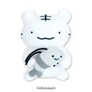 ホワイトタイガーとブラックタイガー BIGぬいぐるみの画像