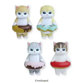 mofusand ドーナツにゃんソフビフィギュアの画像