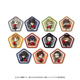 文豪ストレイドッグス DEAD APPLE（デッドアップル） ペンタゴン缶バッジの画像