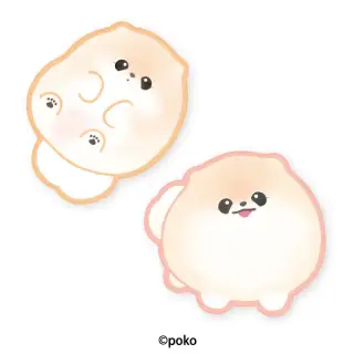 ぽぽち ダイカットフロアマットの画像