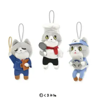 仕事猫 いろいろなお仕事マスコットぬいぐるみの画像