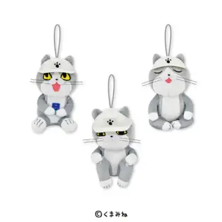 仕事猫 おすわりマスコットぬいぐるみの画像