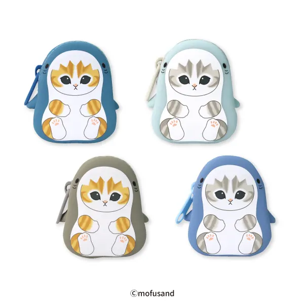 mofusand サメにゃん シリコンポーチ(画像)