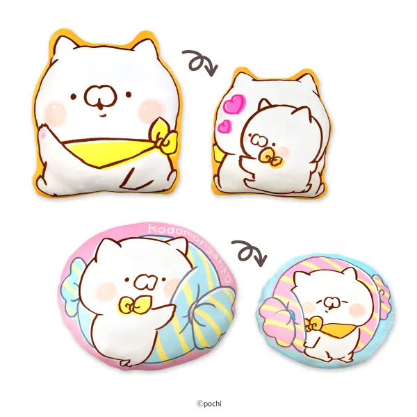 こどもにゃんこ もちもちクッション(画像)