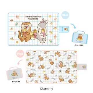 可愛い嘘のカワウソ ピクニックシートの画像