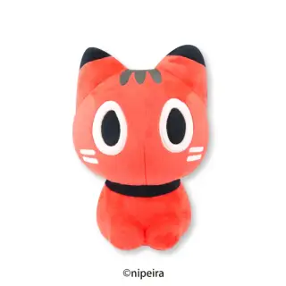 赤べこ猫 BIGぬいぐるみの画像