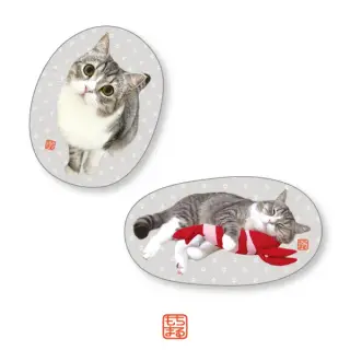 もちまる ダイカットフリースブランケットの画像