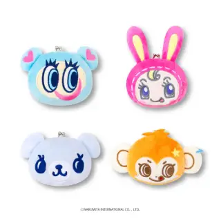 ナルミヤキャラクターズ フェイスがまぐちポーチの画像