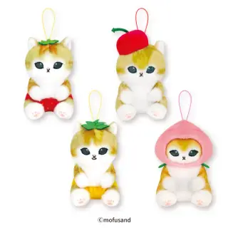 mofusand フルーツにゃん マスコットぬいぐるみの画像
