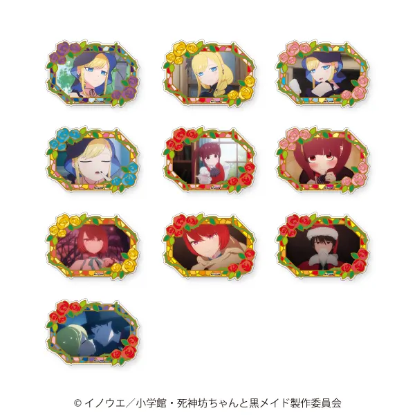 死神坊ちゃんと黒メイド アクリルバッジ(画像)