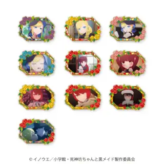 死神坊ちゃんと黒メイド アクリルバッジの画像