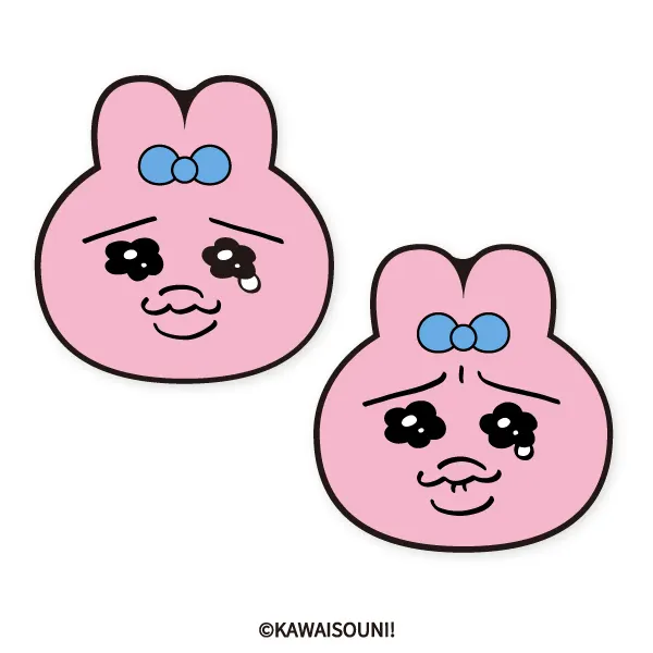 おぱんちゅうさぎ ダイカットフロアマット(画像)