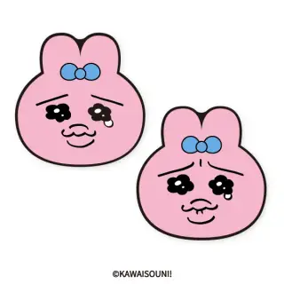 おぱんちゅうさぎ ダイカットフロアマットの画像
