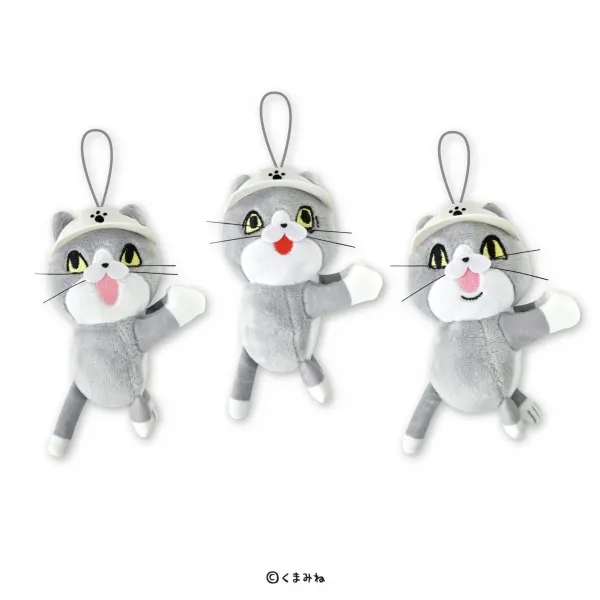 仕事猫 ぬいぐるみクリップ(画像)