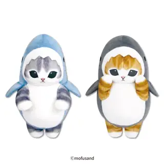 mofusand サメにゃん BIGぬいぐるみ～上手に立てるよ～の画像