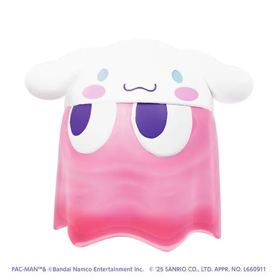 パックマンサンリオキャラクターズ ちびコレクトフィギュア vol.2 クリアカラーver. ゴースト シナモロール