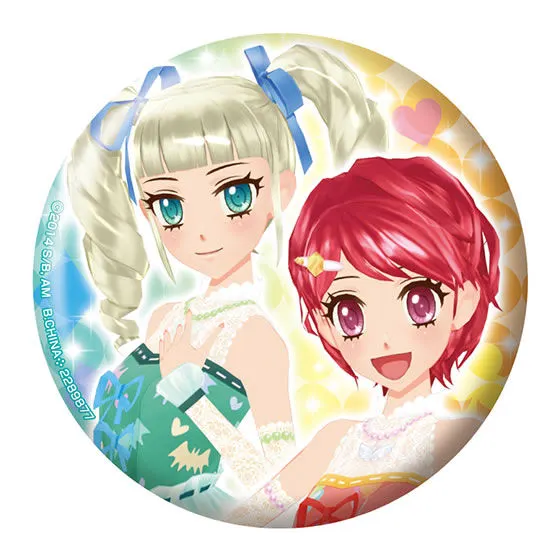 劇場版アイカツ！オールスターズ缶バッヂ ユリカ＆かえで