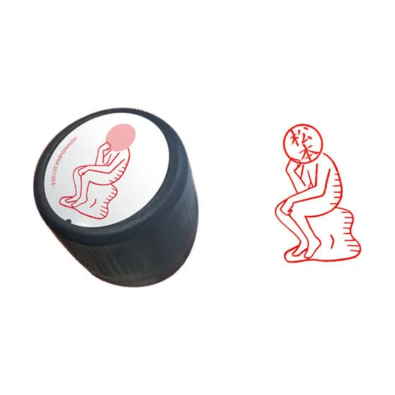 スタンプONスタンプ「ハンコさん」2 考え中です