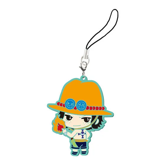 From TV animation ONE PIECE カプセルラバーマスコット ポートガス・D・エース