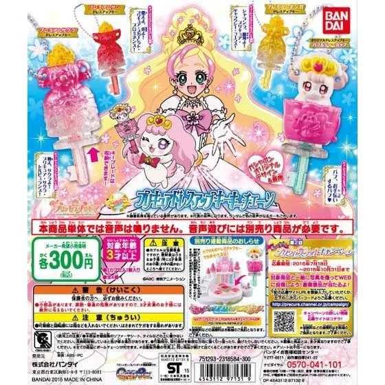 Go!プリンセスプリキュア プリンセスドレスアップキーキーチェーンの台紙
