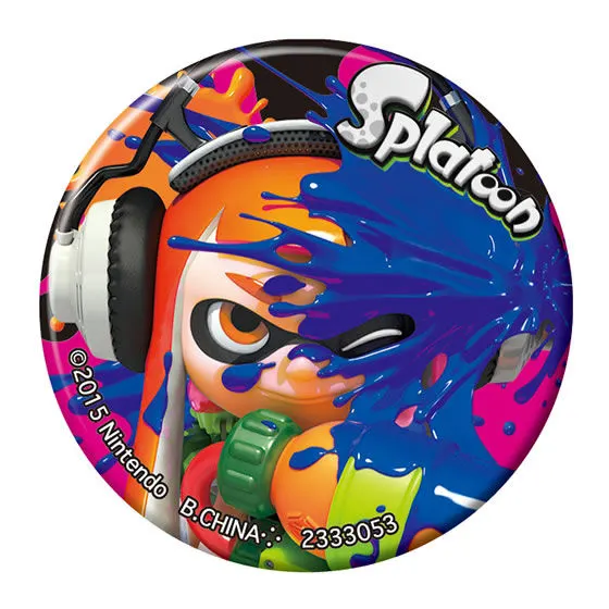 スプラトゥーン イカした缶バッジコレクション ガール(オレンジ)
