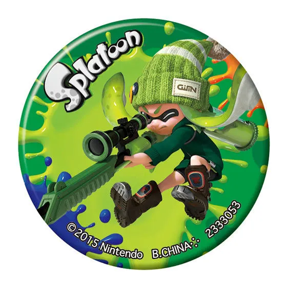 スプラトゥーン イカした缶バッジコレクション ガール(ライムグリーン)