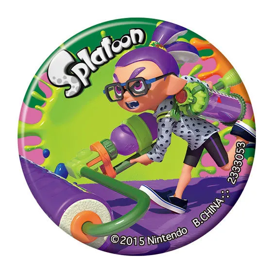 スプラトゥーン イカした缶バッジコレクション ボーイ(パープル)