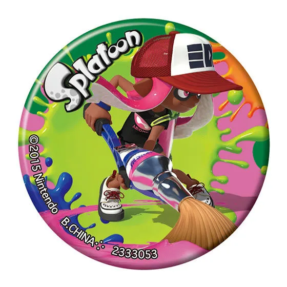 スプラトゥーン イカした缶バッジコレクション ガール(ピンク)