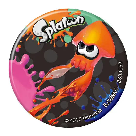 スプラトゥーン イカした缶バッジコレクション イカ(オレンジ)