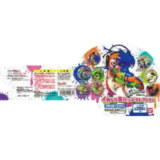 スプラトゥーン イカした缶バッジコレクションの画像