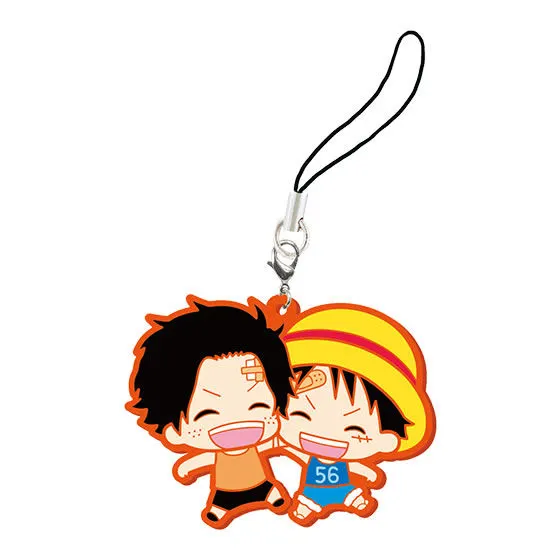 From TV animation ONE PIECE カプセルラバーマスコット vol.2 ルフィ&エース
