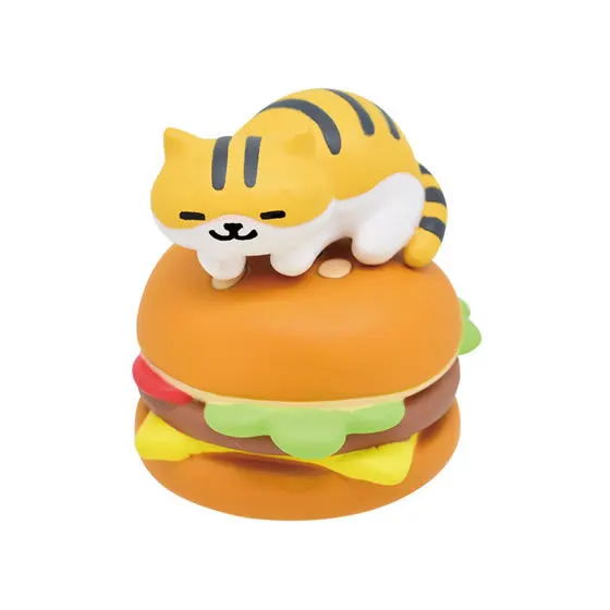 ダブルジャックでねこあつめ しろきじさん&バーガークッション