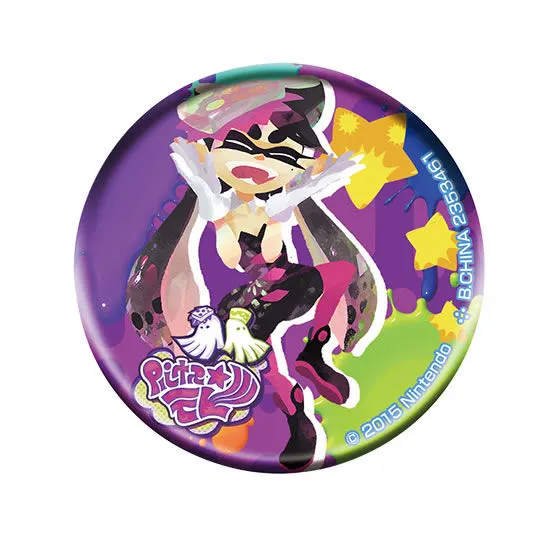 スプラトゥーン イカしたブロマイド缶バッジfeat.シオカラーズ アオリA