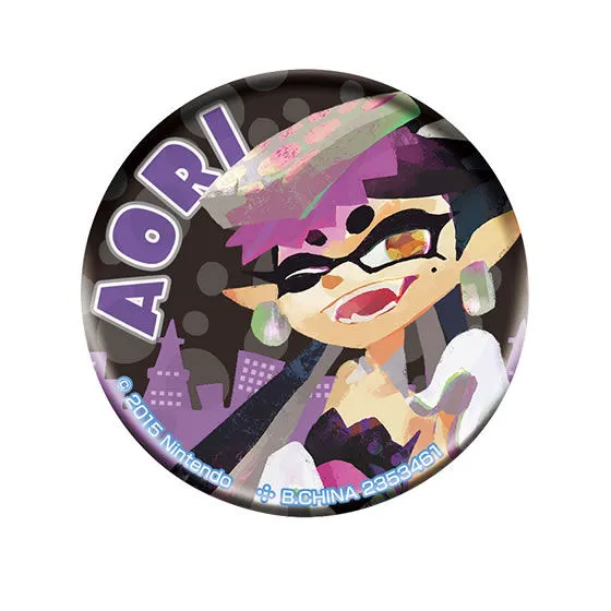 スプラトゥーン イカしたブロマイド缶バッジfeat.シオカラーズ アオリB