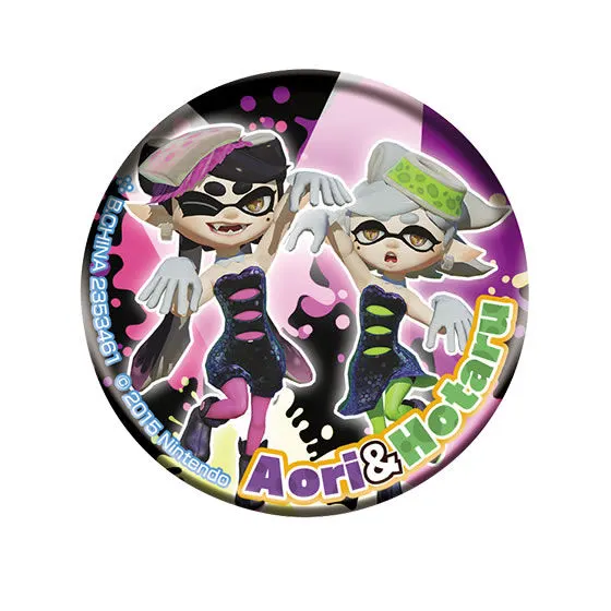 スプラトゥーン イカしたブロマイド缶バッジfeat.シオカラーズ アオリ&ホタルB