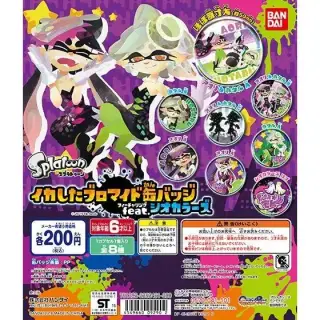 スプラトゥーン イカしたブロマイド缶バッジfeat.シオカラーズの画像