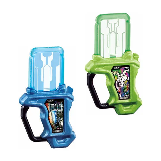 仮面ライダーエグゼイド　なりきり仮面ライダーエグゼイド02 ミニミニライダーガシャットセット　タドルクエストガシャット起動ver＆シャカリキスポーツガシャット起動ver