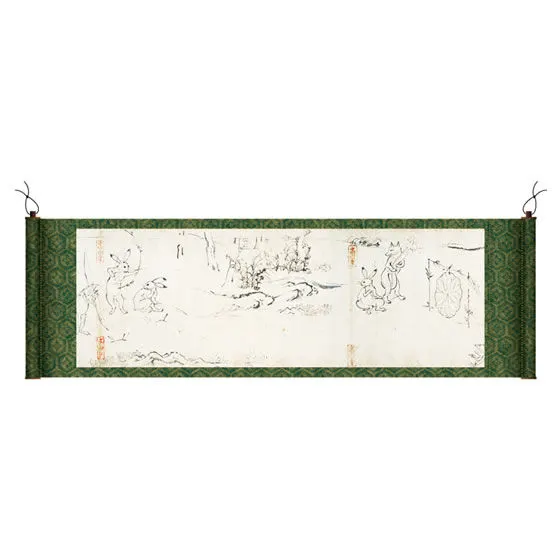 鳥獣戯画 絵巻物風ミニたぺすとりぃ 其ノ一