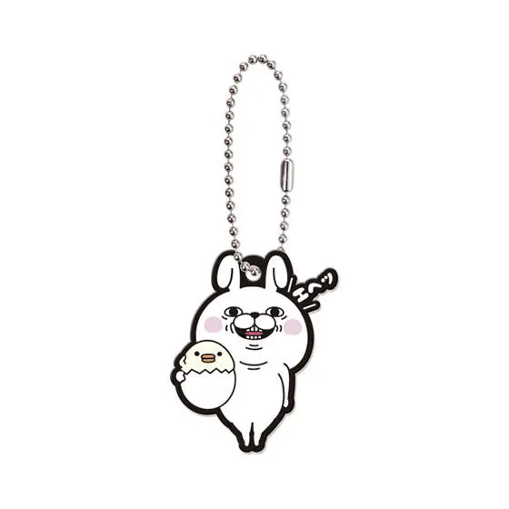 うさぎ＆くま100％ラバーマスコット エヘッ